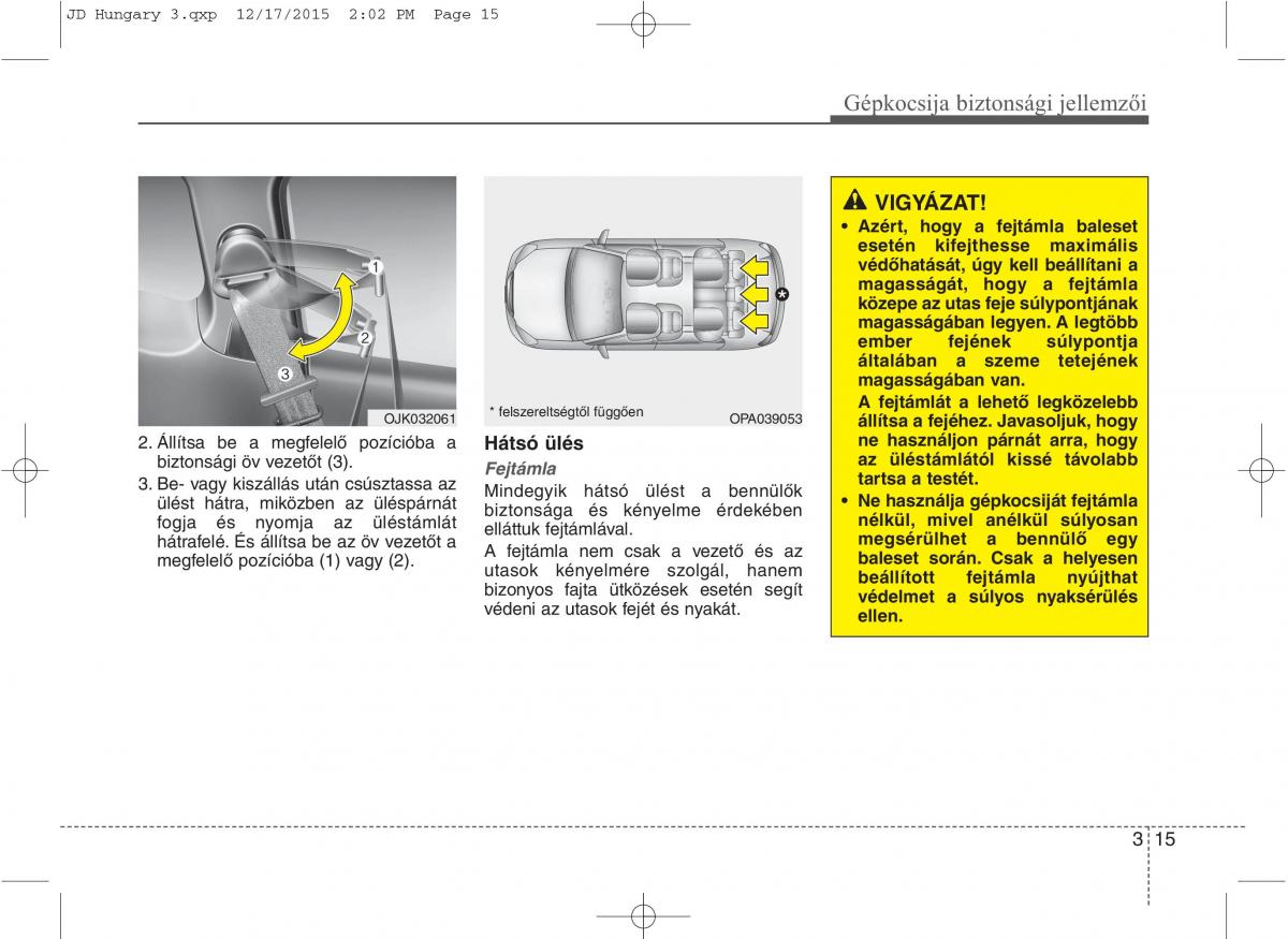 KIA Ceed II 2 Kezelesi utmutato / page 33