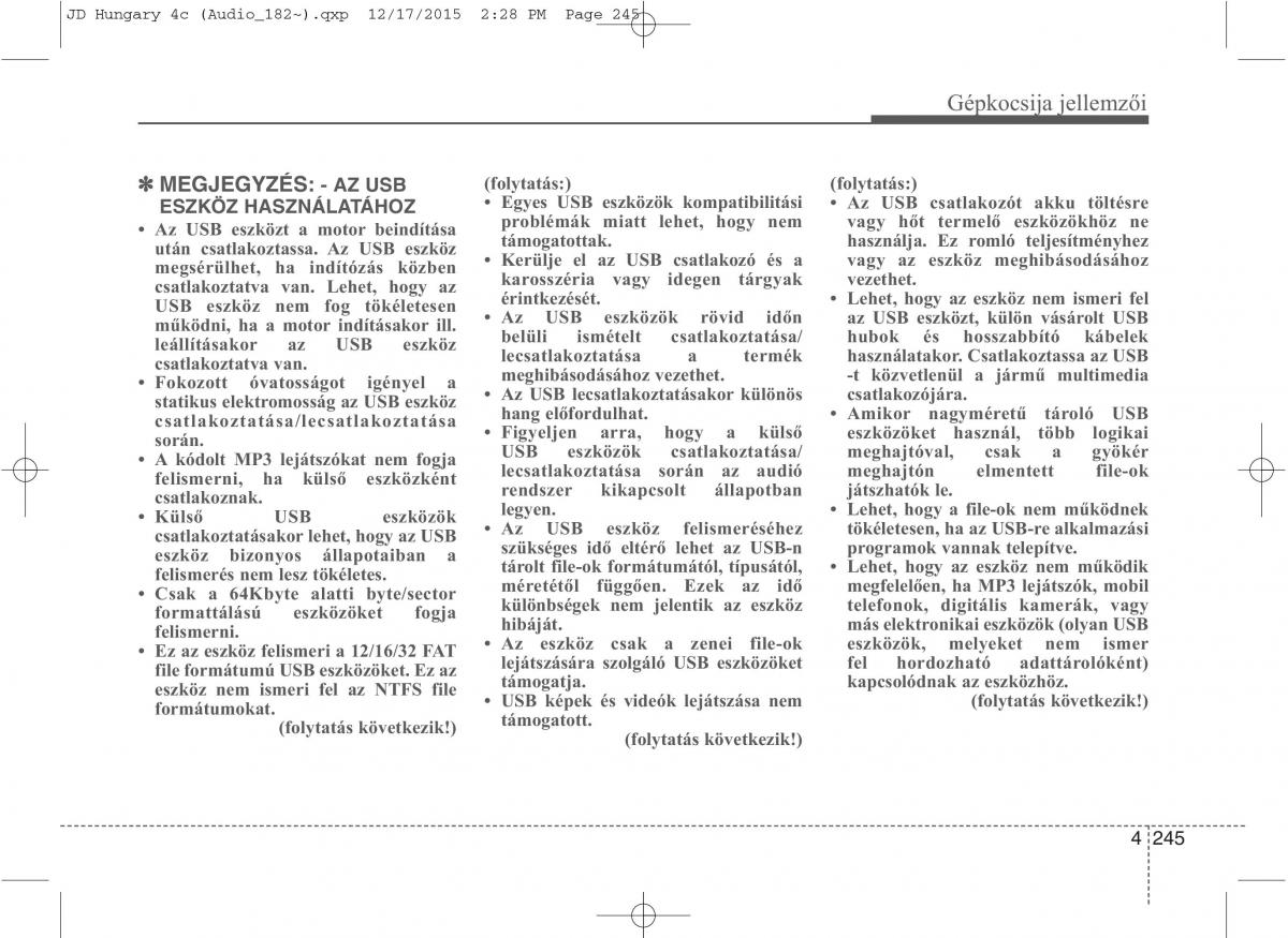 KIA Ceed II 2 Kezelesi utmutato / page 332