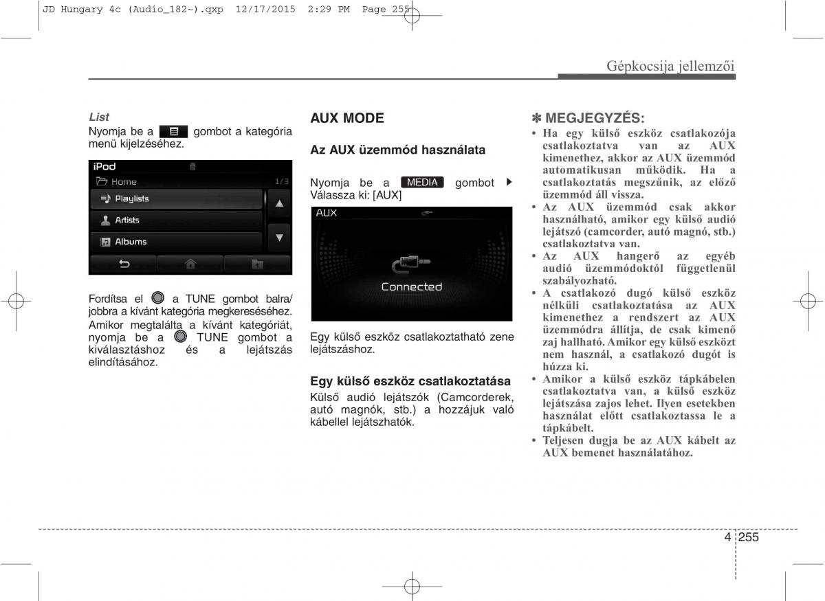 KIA Ceed II 2 Kezelesi utmutato / page 342