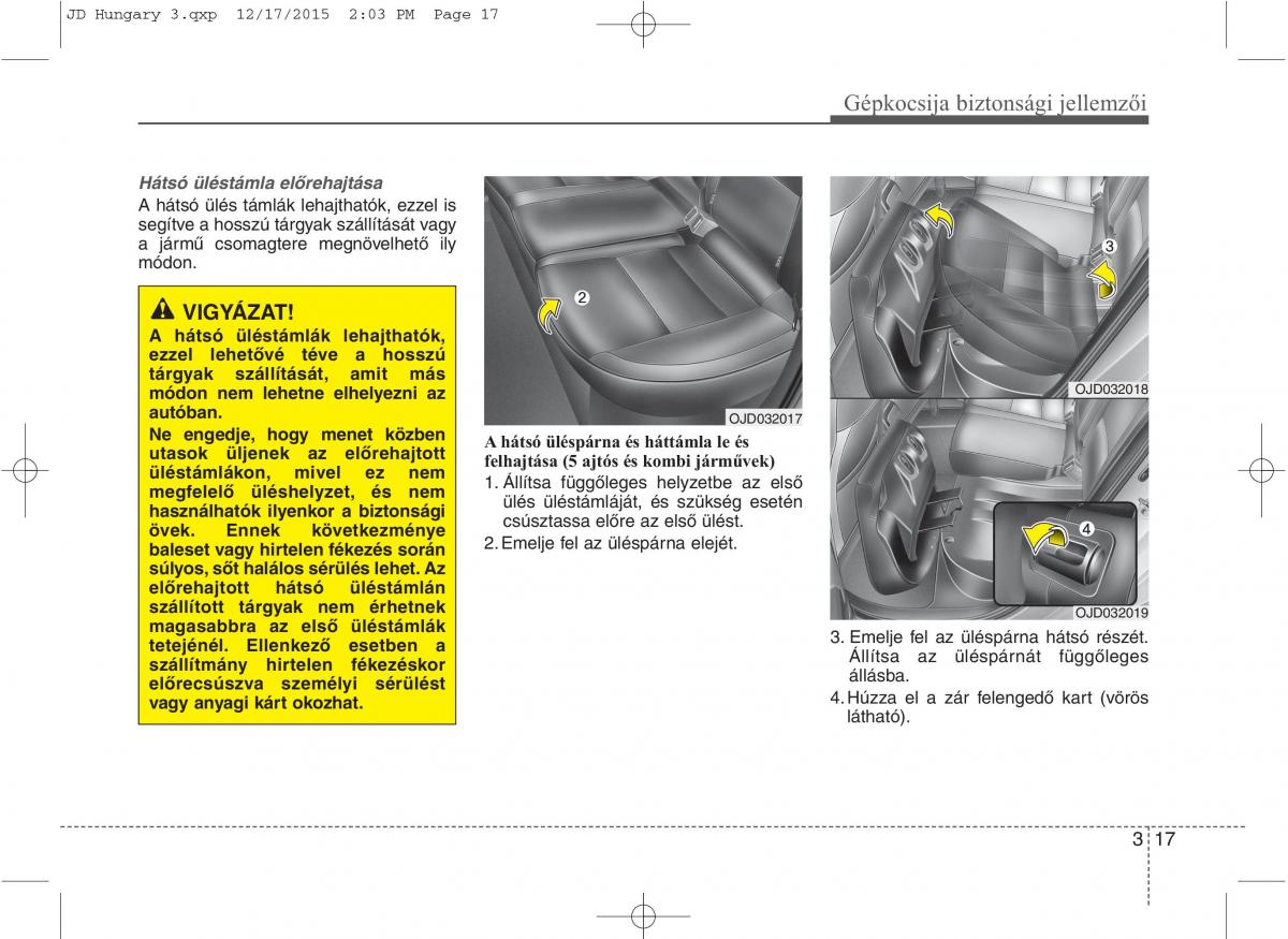 KIA Ceed II 2 Kezelesi utmutato / page 35