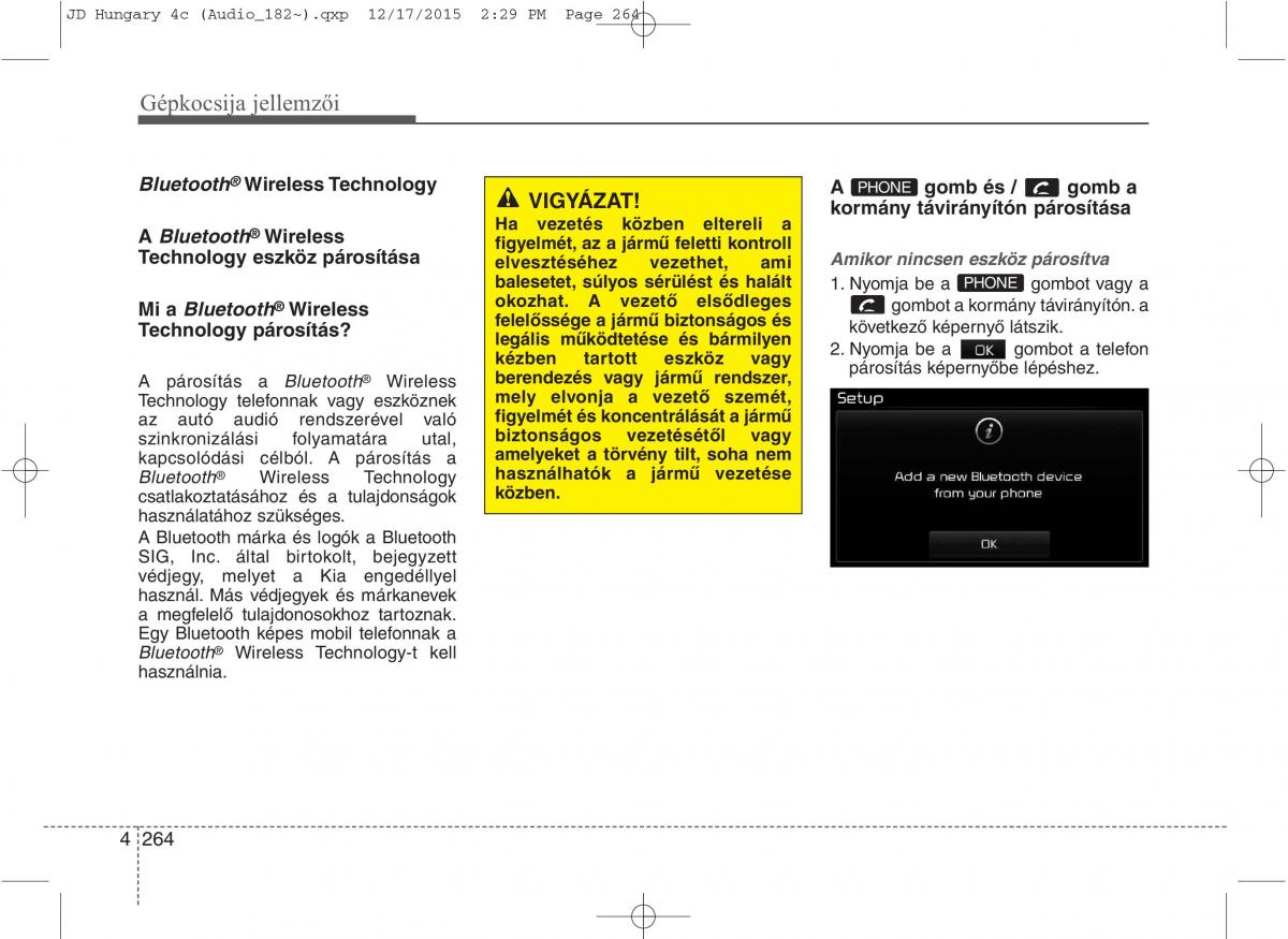 KIA Ceed II 2 Kezelesi utmutato / page 351