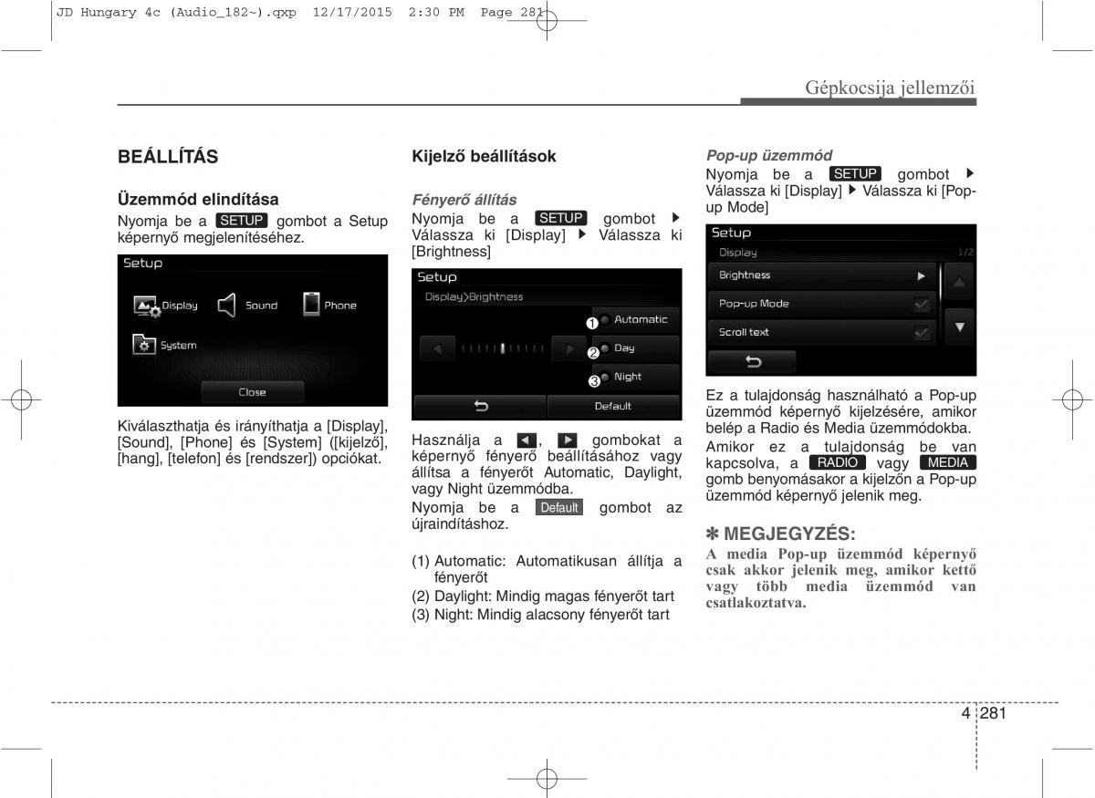 KIA Ceed II 2 Kezelesi utmutato / page 368