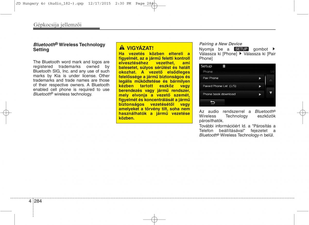 KIA Ceed II 2 Kezelesi utmutato / page 371