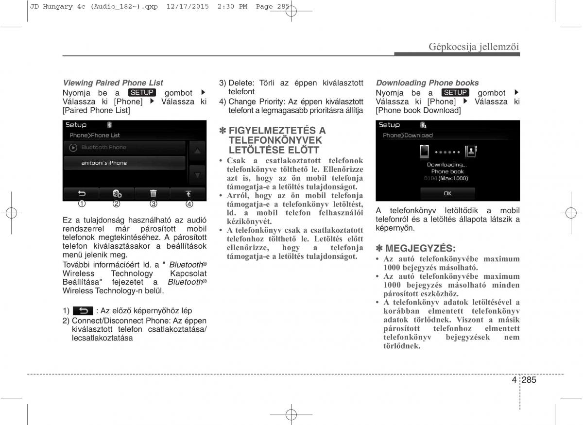 KIA Ceed II 2 Kezelesi utmutato / page 372