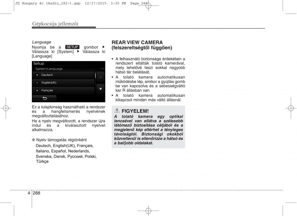 KIA Ceed II 2 Kezelesi utmutato / page 375