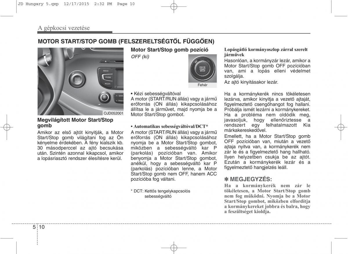 KIA Ceed II 2 Kezelesi utmutato / page 386