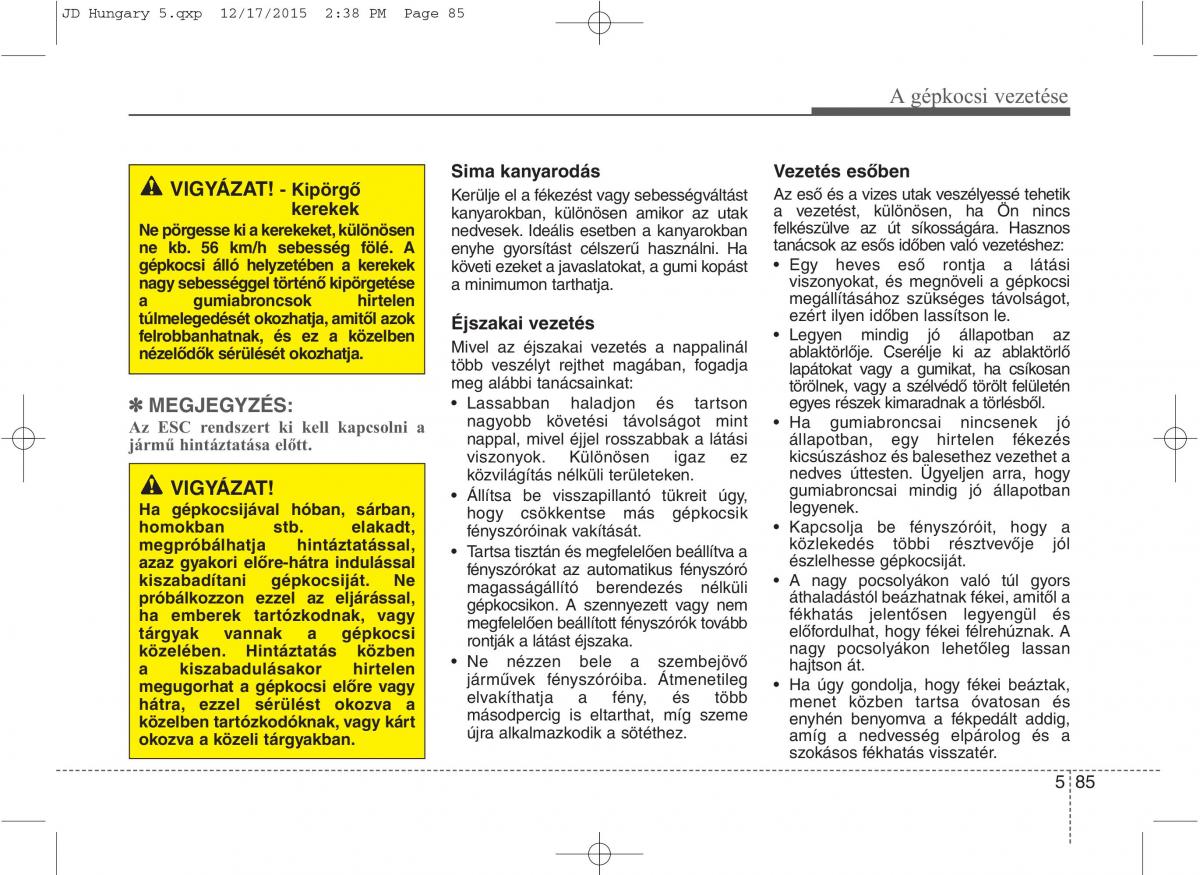 KIA Ceed II 2 Kezelesi utmutato / page 461