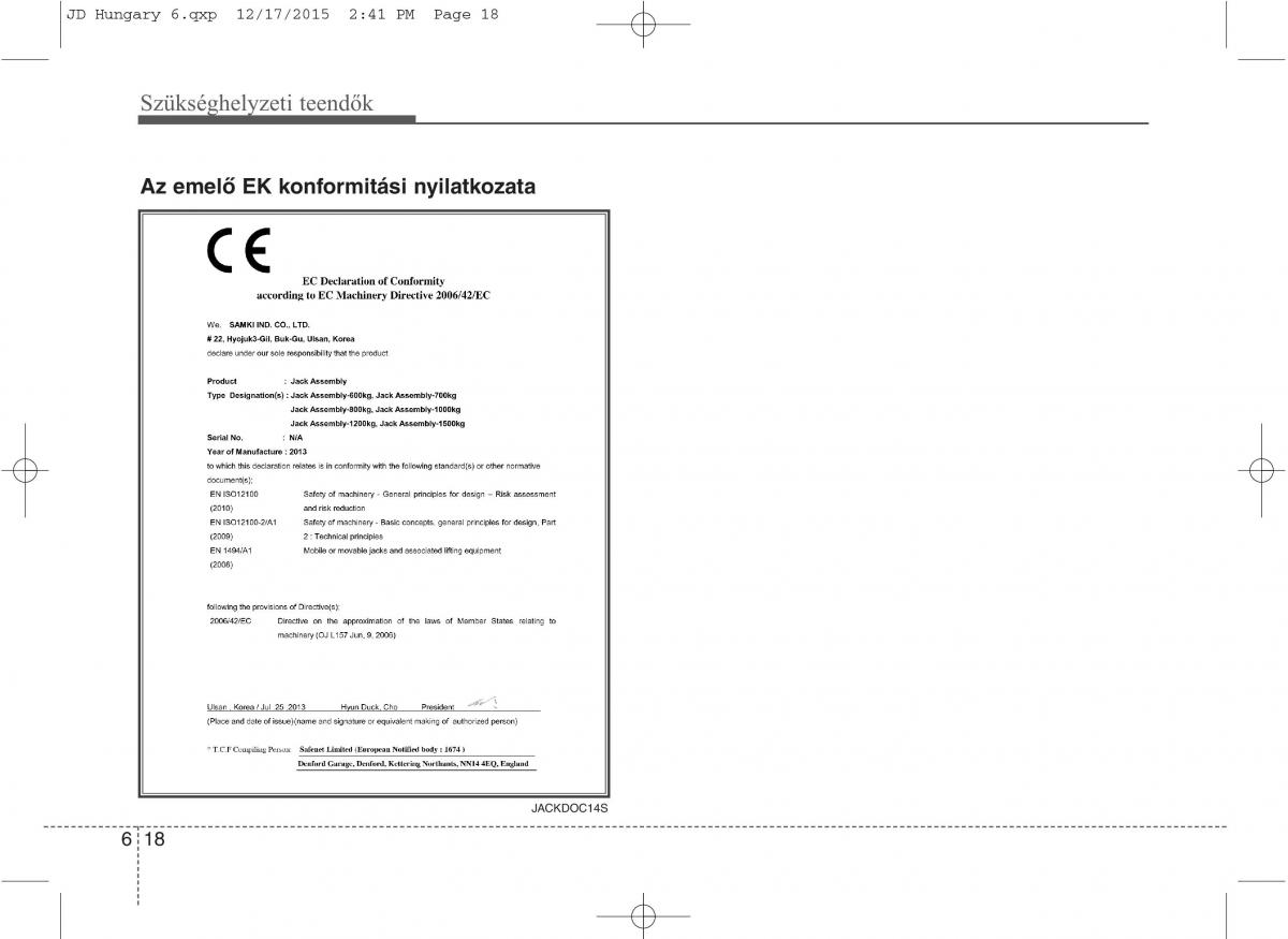 KIA Ceed II 2 Kezelesi utmutato / page 495