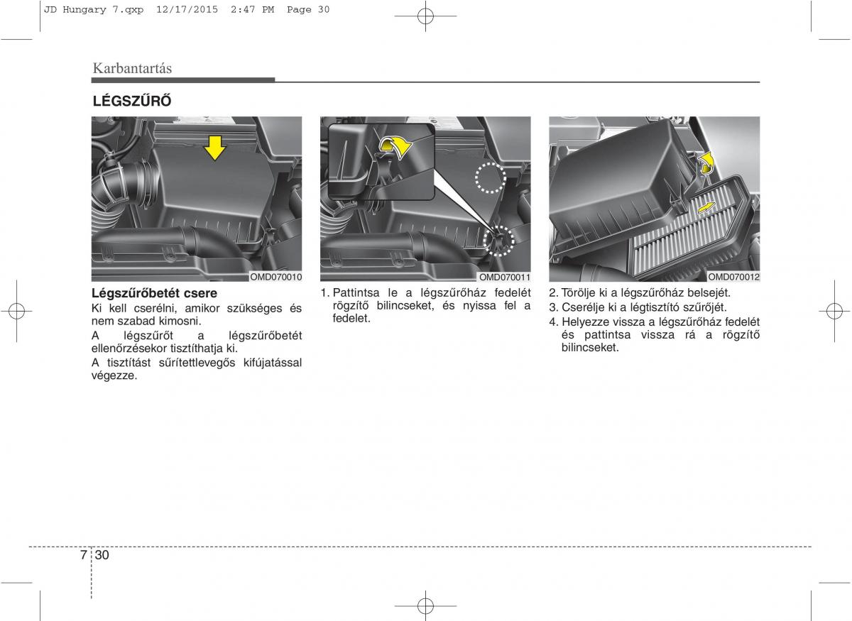 KIA Ceed II 2 Kezelesi utmutato / page 541