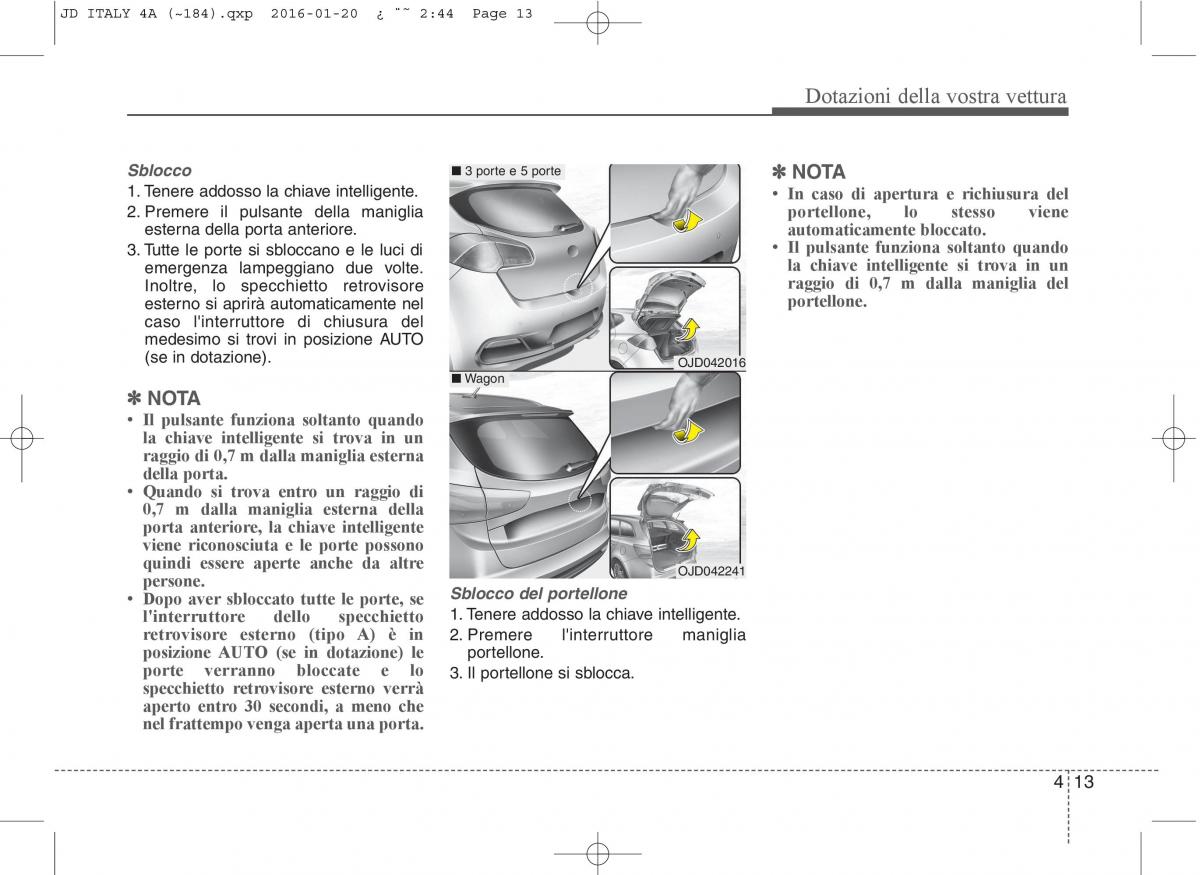 KIA Ceed II 2 manuale del proprietario / page 98