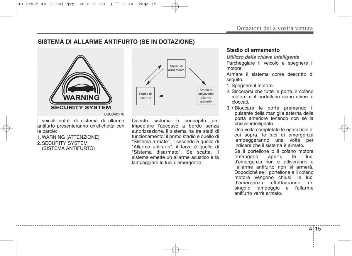 KIA Ceed II 2 manuale del proprietario / page 100