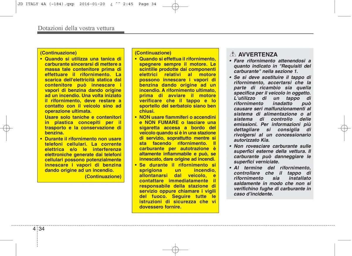 KIA Ceed II 2 manuale del proprietario / page 119