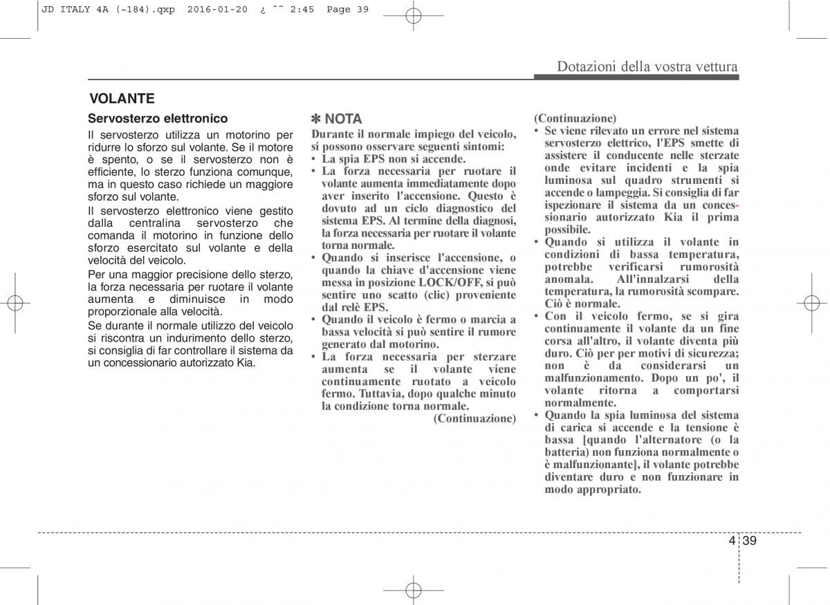 KIA Ceed II 2 manuale del proprietario / page 124