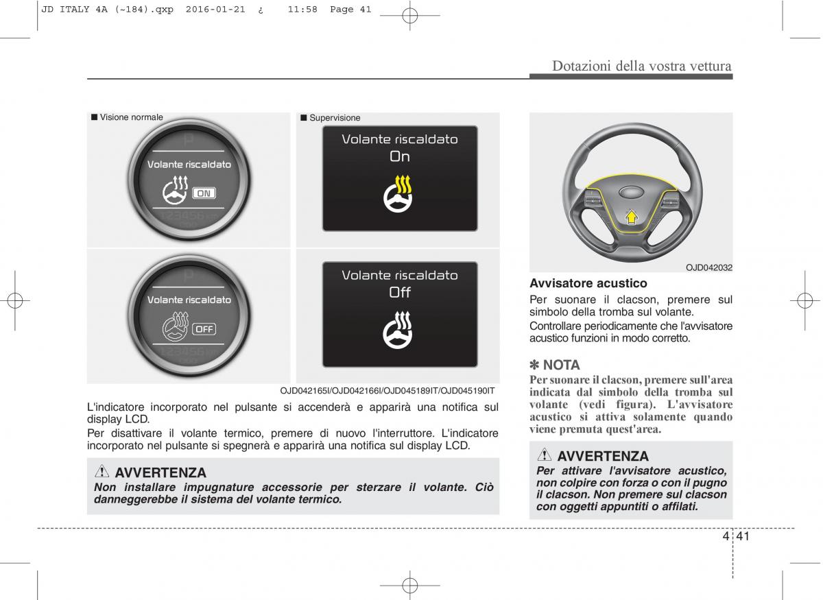 KIA Ceed II 2 manuale del proprietario / page 126