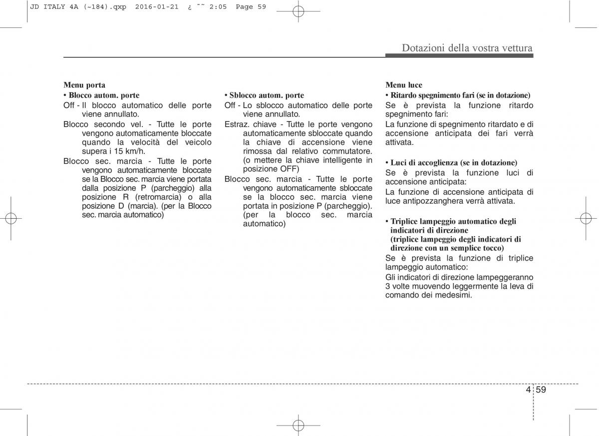 KIA Ceed II 2 manuale del proprietario / page 144