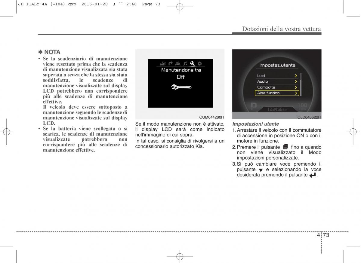 KIA Ceed II 2 manuale del proprietario / page 158