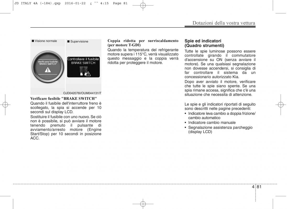 KIA Ceed II 2 manuale del proprietario / page 166