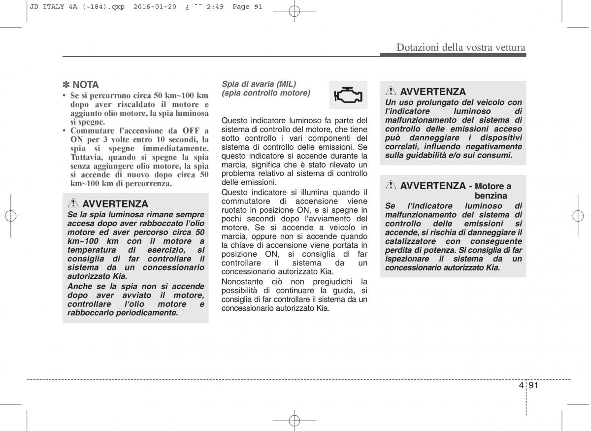 KIA Ceed II 2 manuale del proprietario / page 176