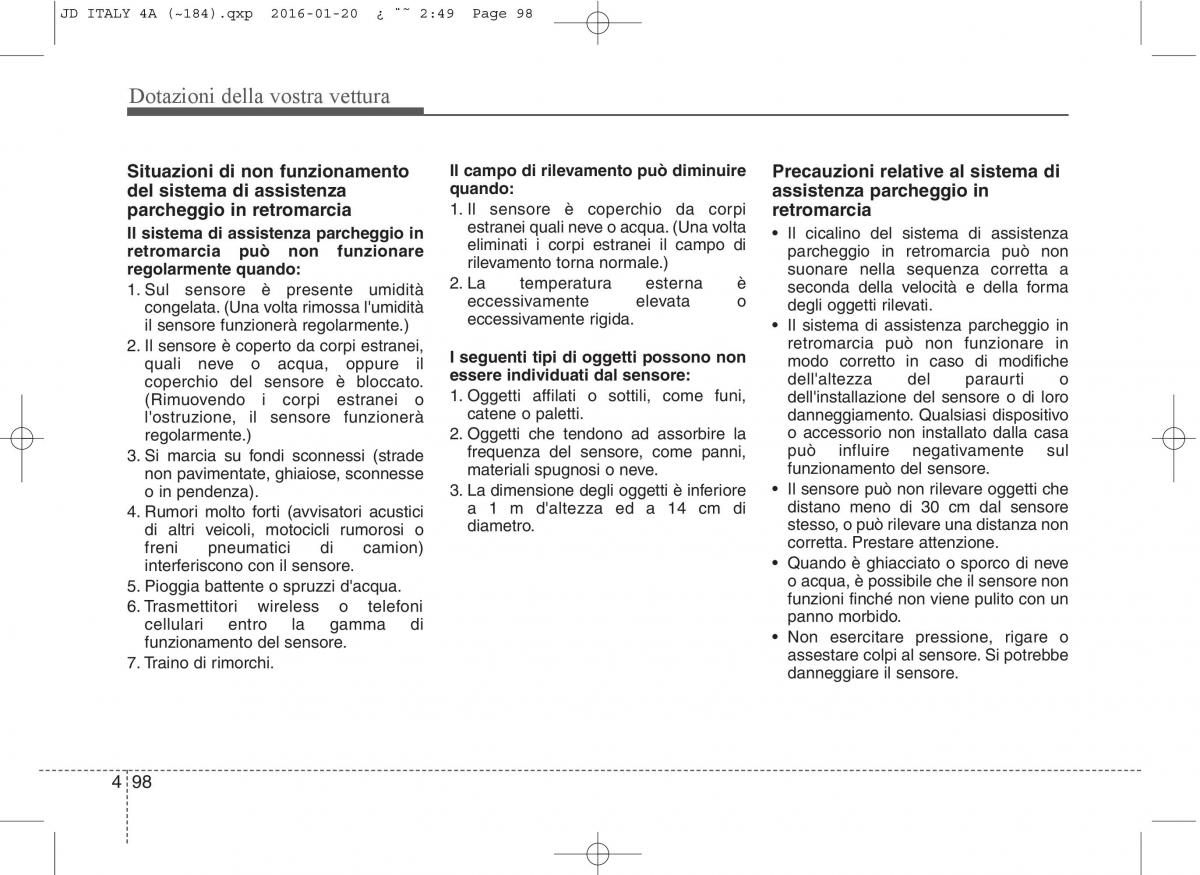 KIA Ceed II 2 manuale del proprietario / page 183