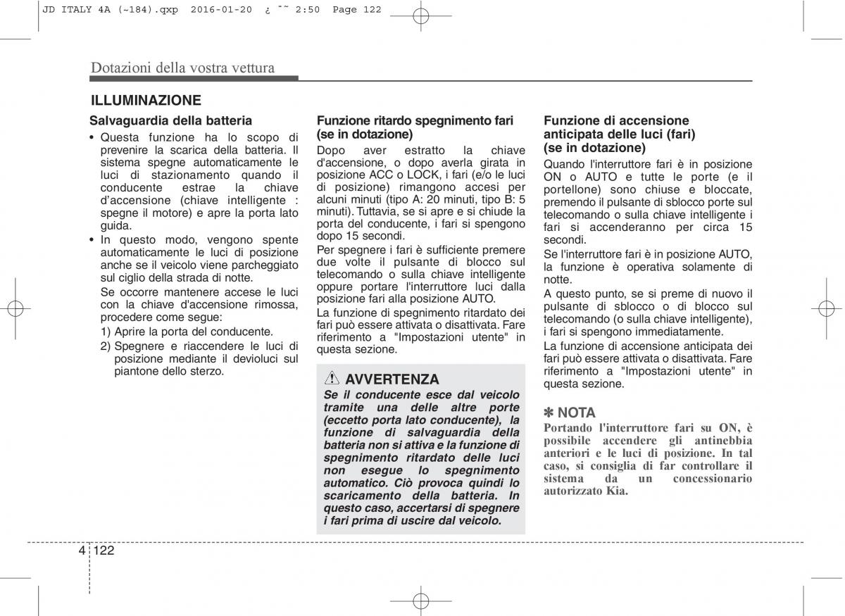 KIA Ceed II 2 manuale del proprietario / page 207