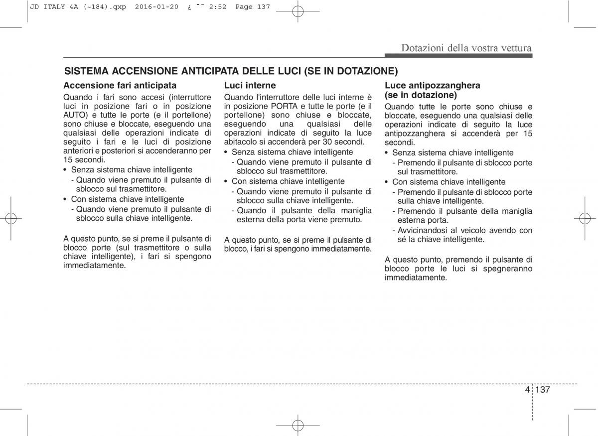 KIA Ceed II 2 manuale del proprietario / page 222