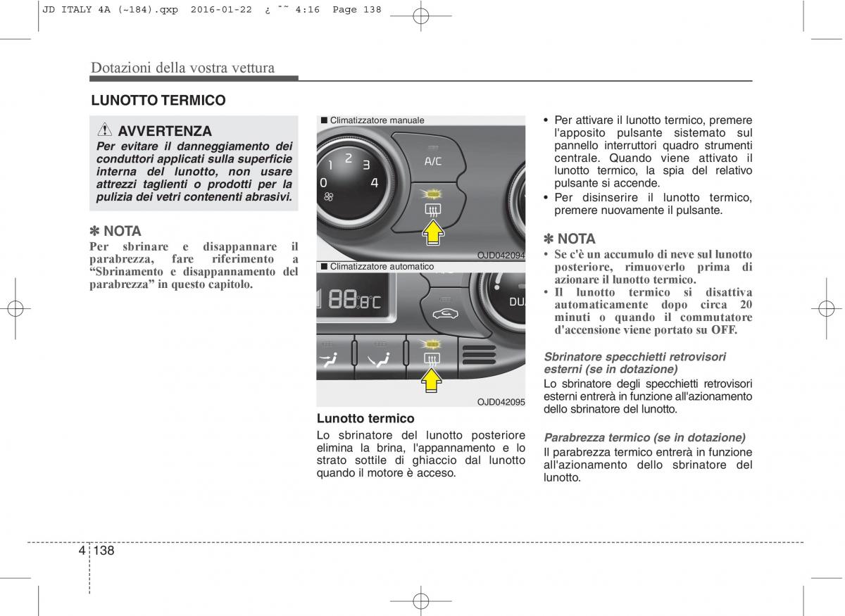 KIA Ceed II 2 manuale del proprietario / page 223