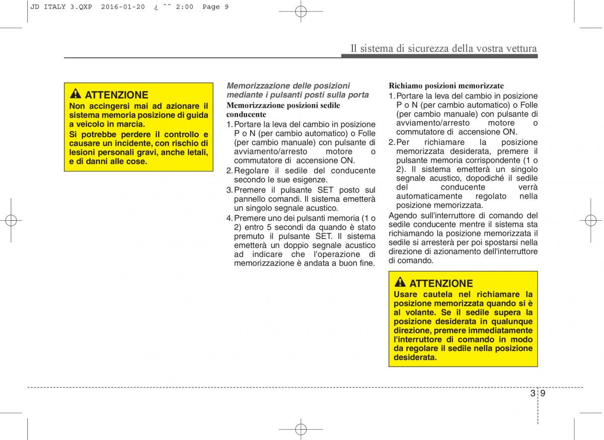 KIA Ceed II 2 manuale del proprietario / page 26