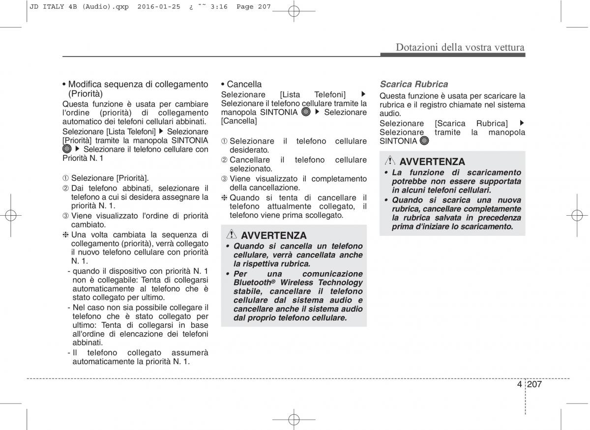 KIA Ceed II 2 manuale del proprietario / page 292