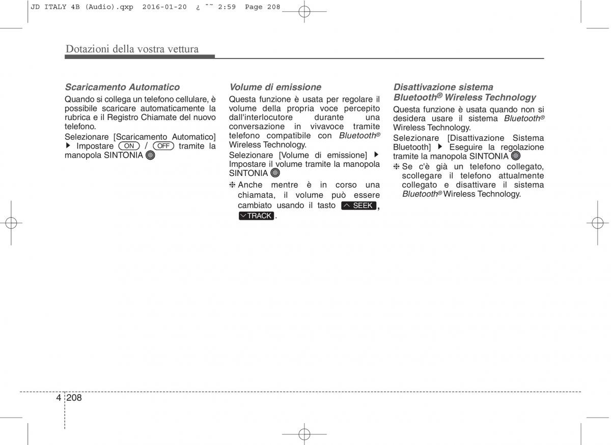 KIA Ceed II 2 manuale del proprietario / page 293