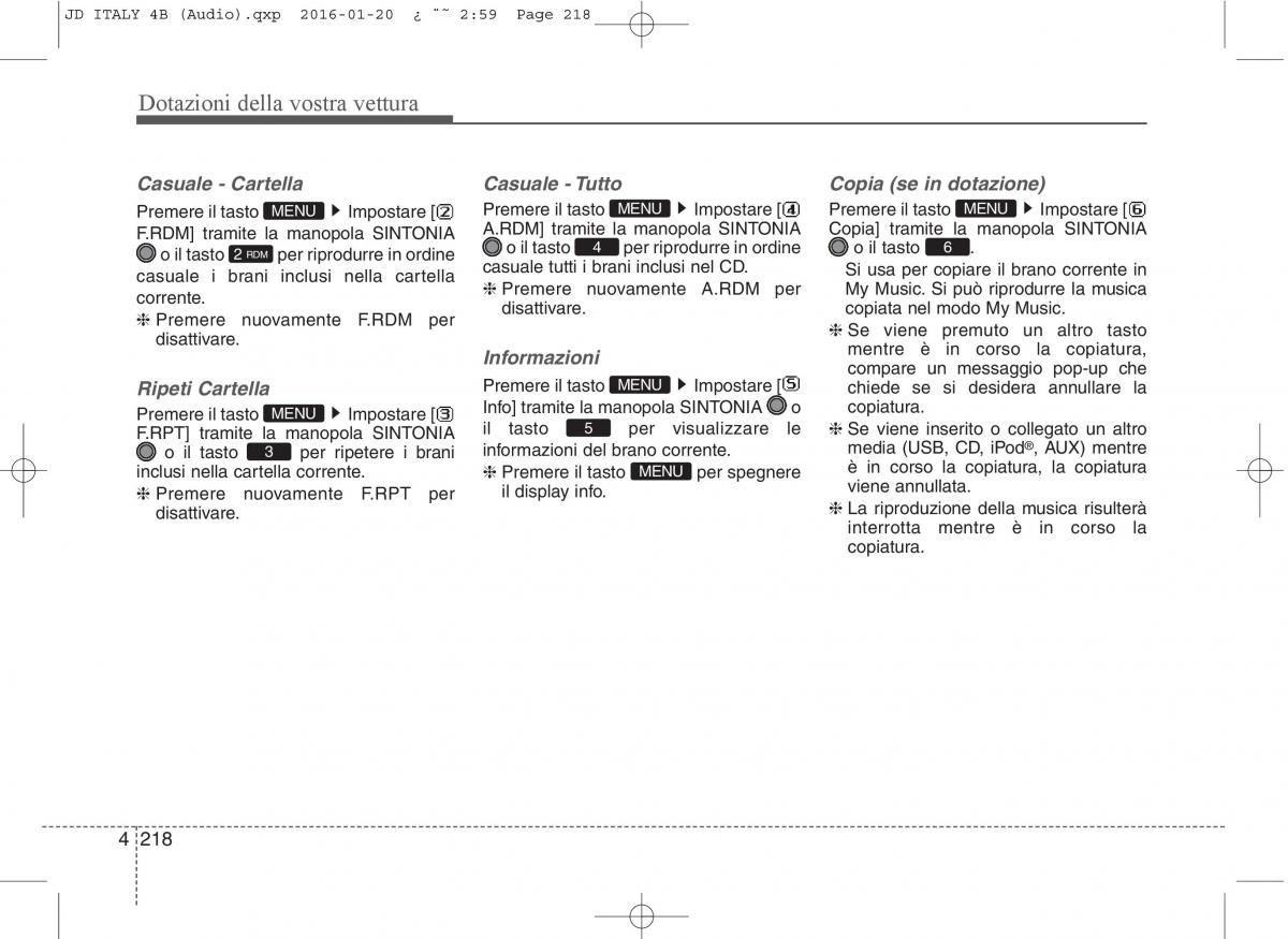 KIA Ceed II 2 manuale del proprietario / page 303