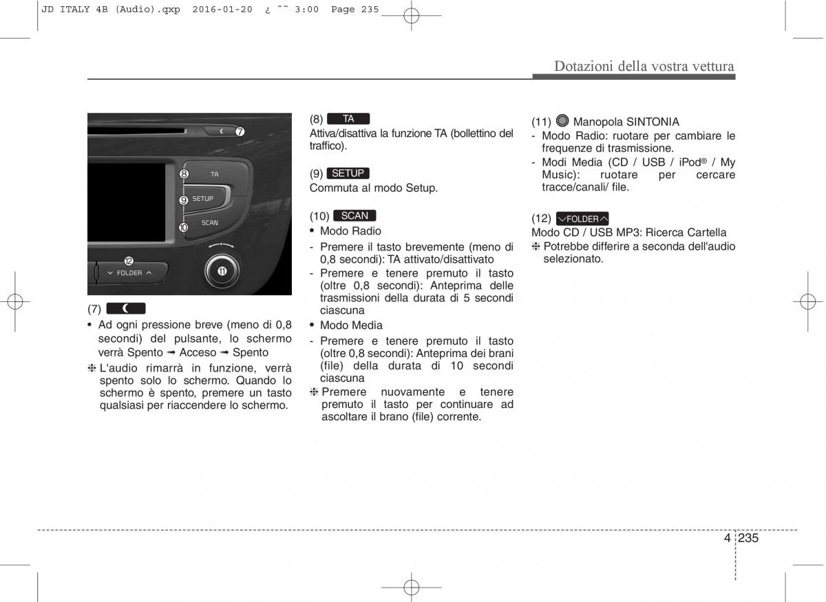 KIA Ceed II 2 manuale del proprietario / page 320