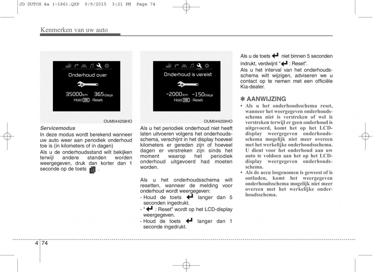 KIA Ceed II 2 handleiding / page 161