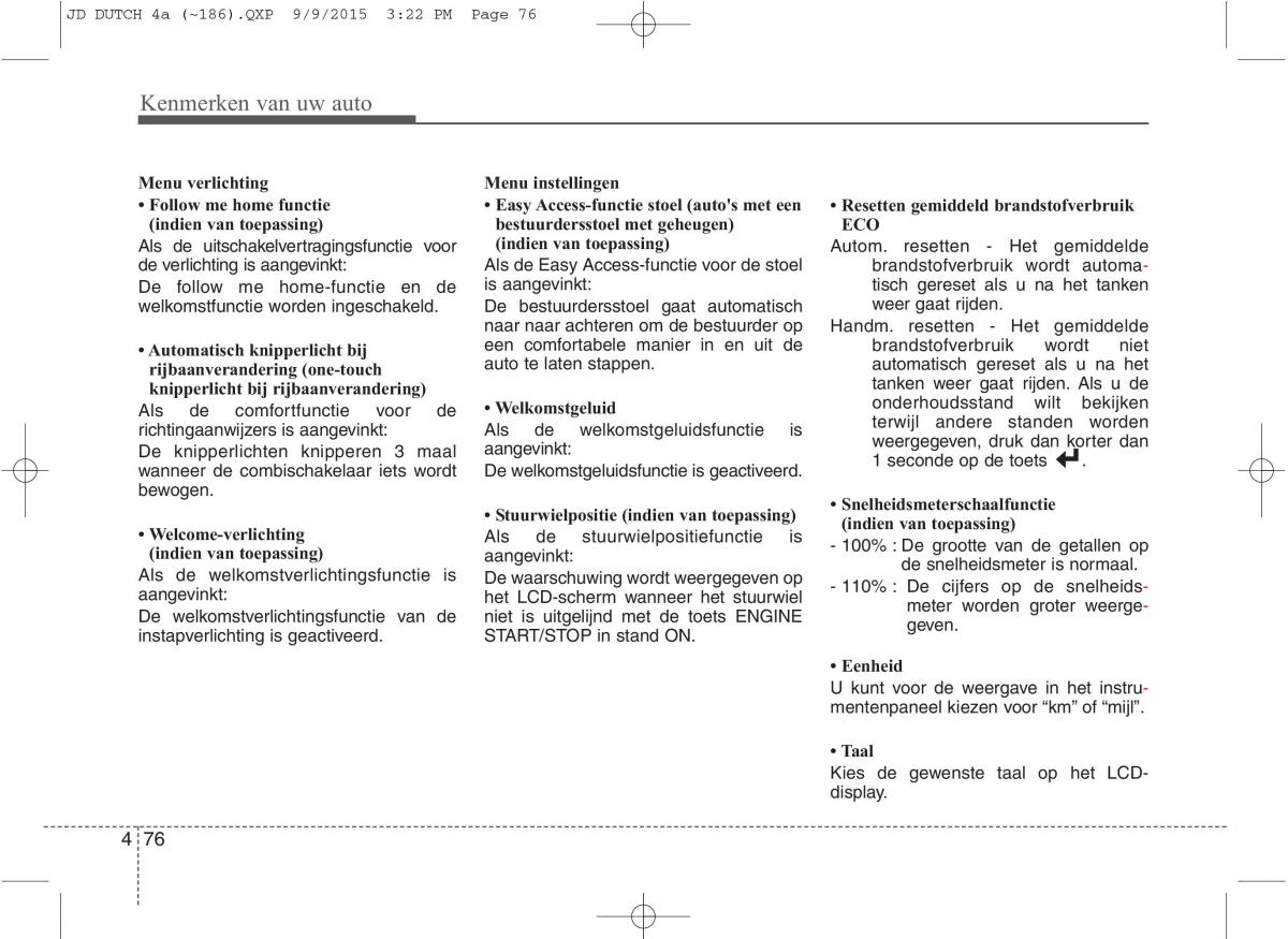 KIA Ceed II 2 handleiding / page 163