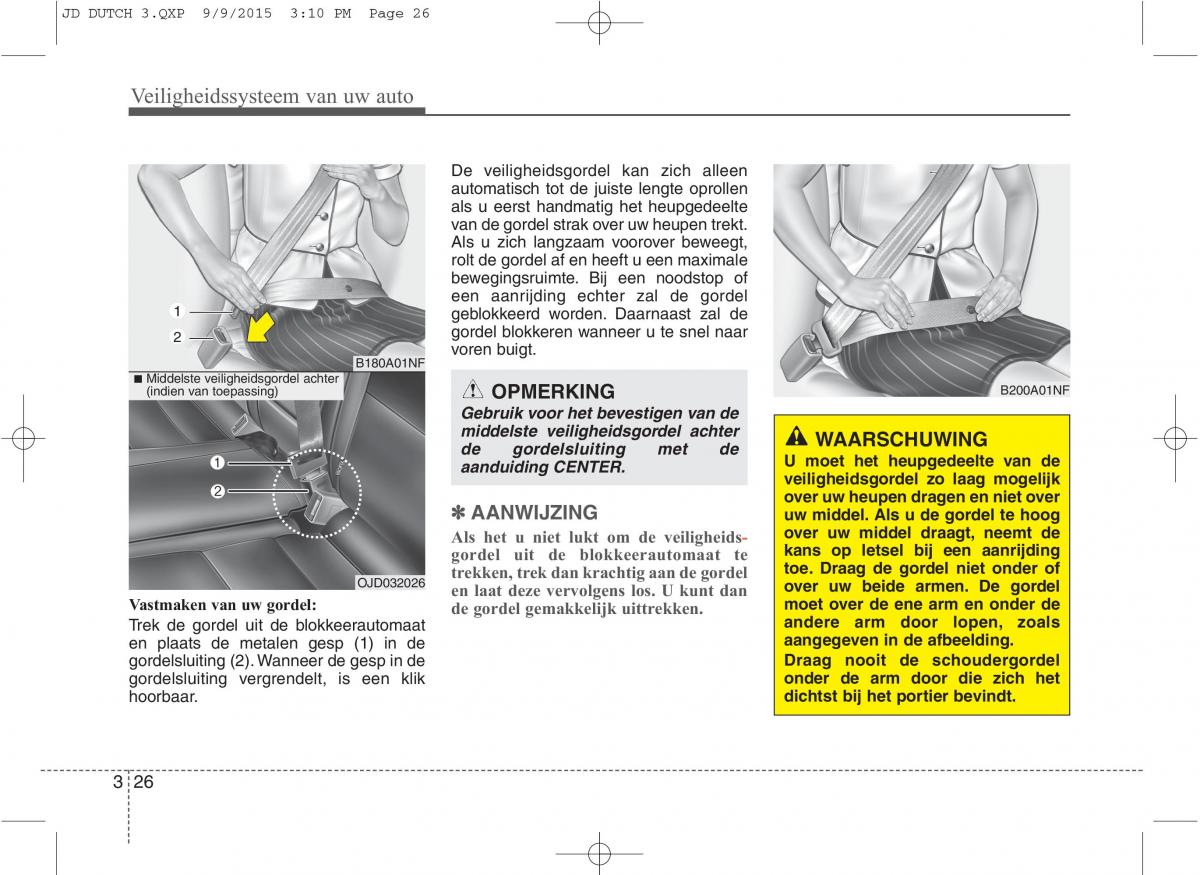 KIA Ceed II 2 handleiding / page 43