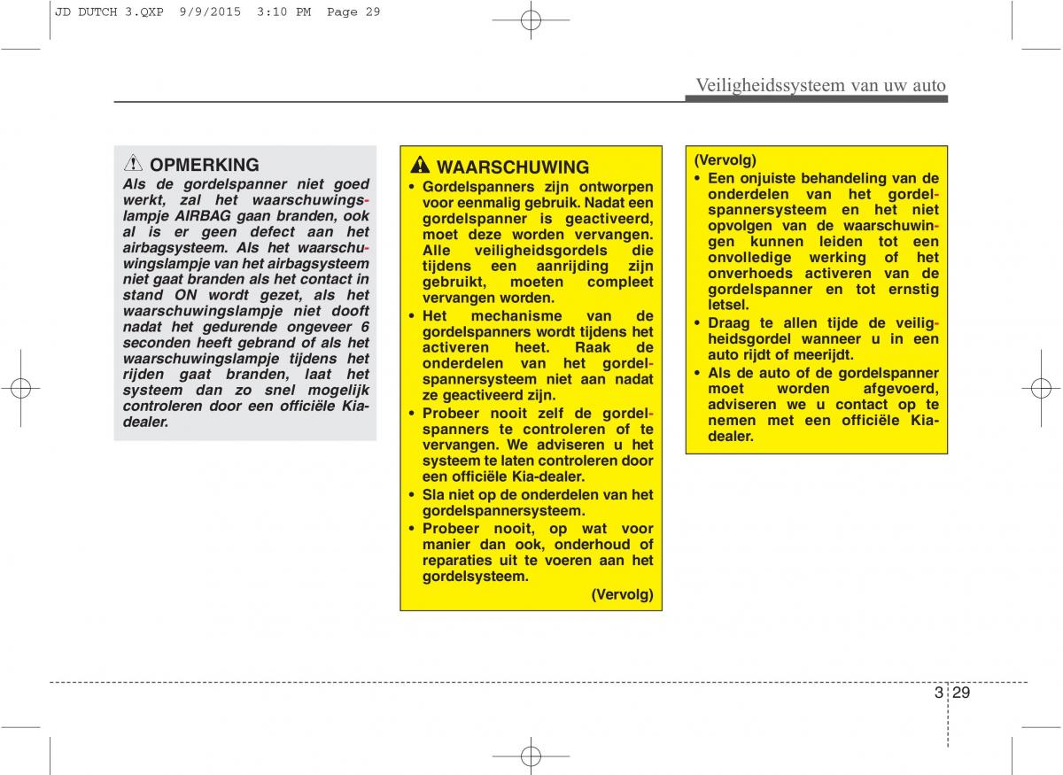 KIA Ceed II 2 handleiding / page 46