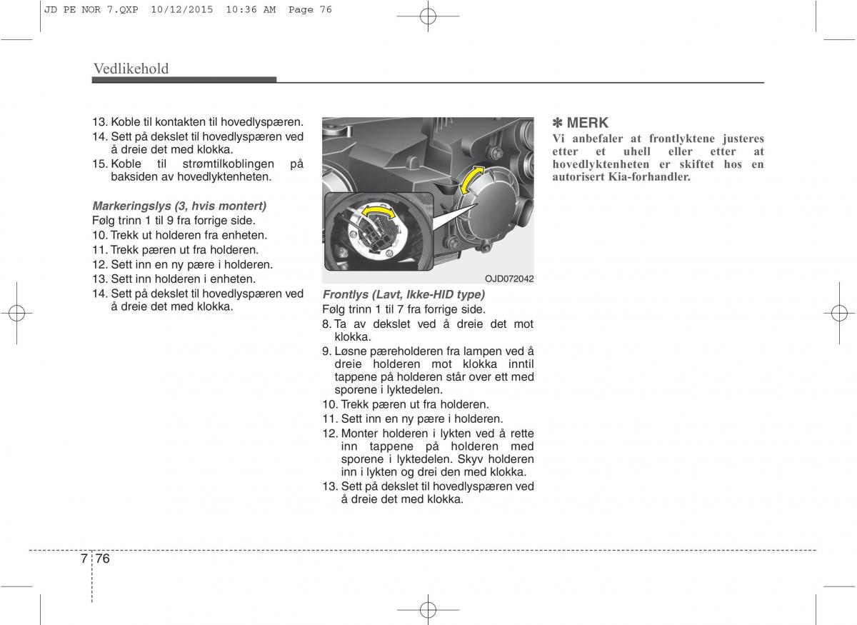 KIA Ceed II 2 bruksanvisningen / page 579