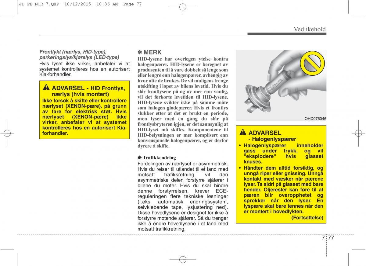 KIA Ceed II 2 bruksanvisningen / page 580