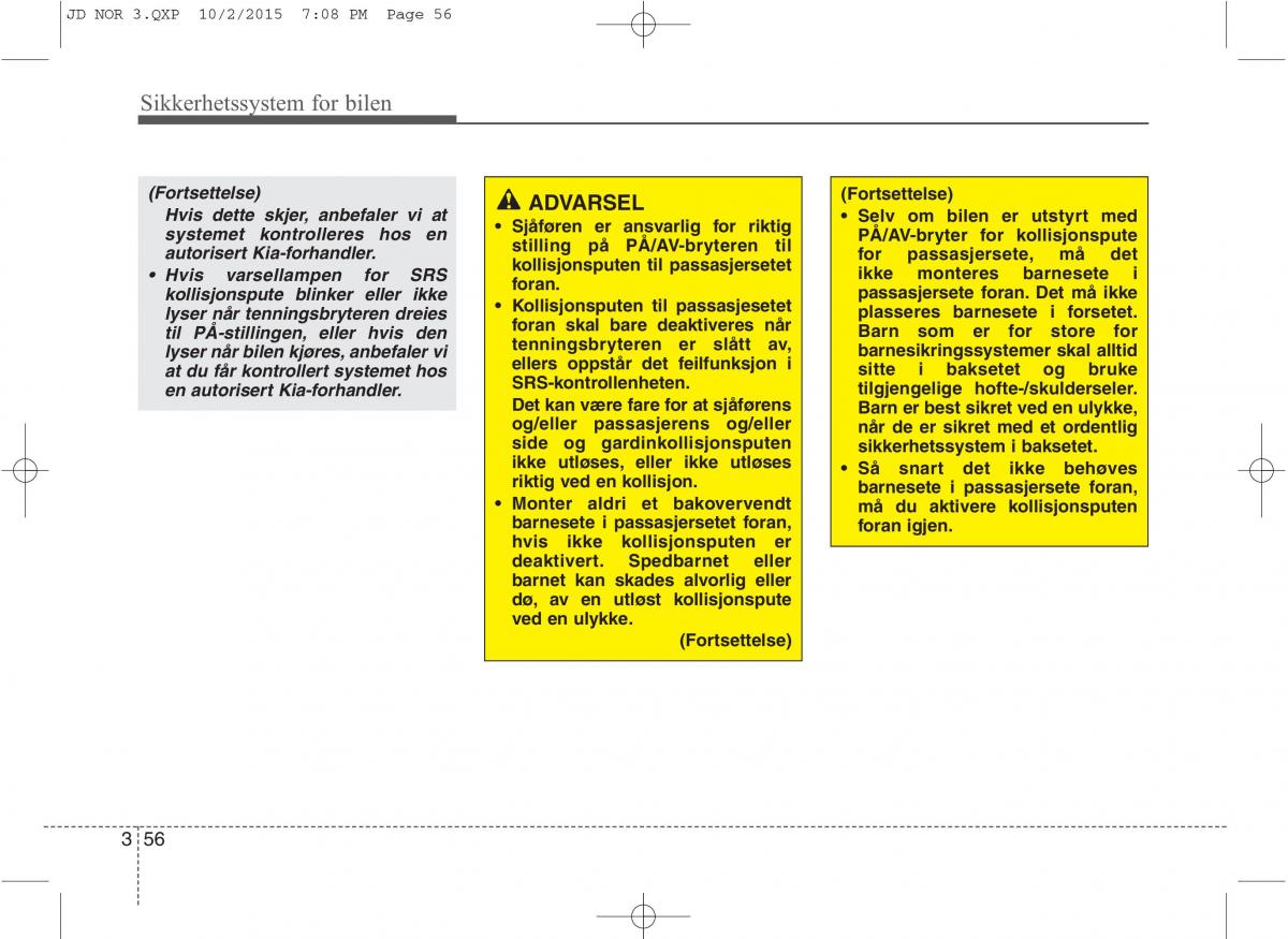 KIA Ceed II 2 bruksanvisningen / page 73