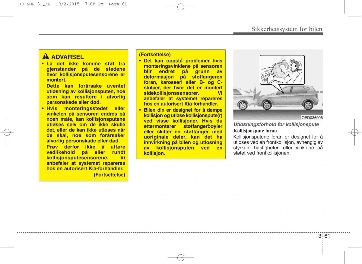 KIA Ceed II 2 bruksanvisningen / page 78