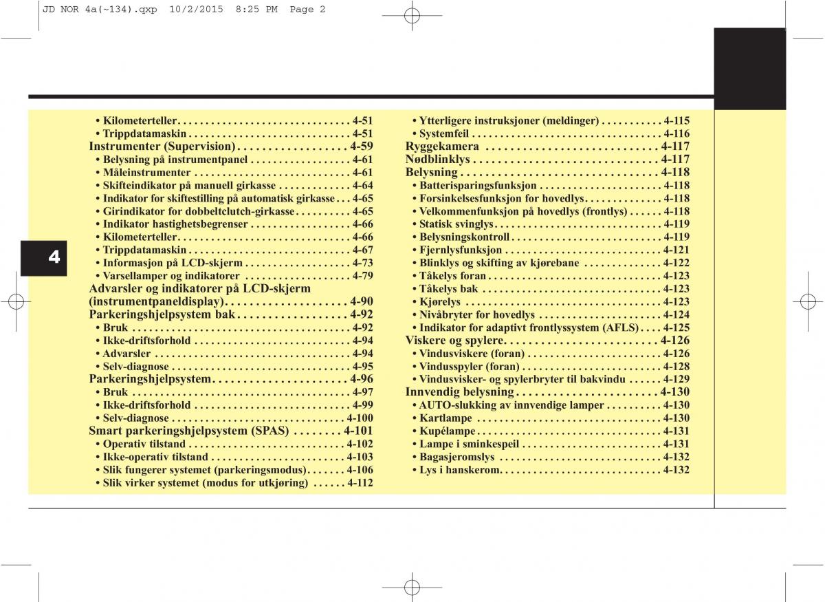 KIA Ceed II 2 bruksanvisningen / page 86