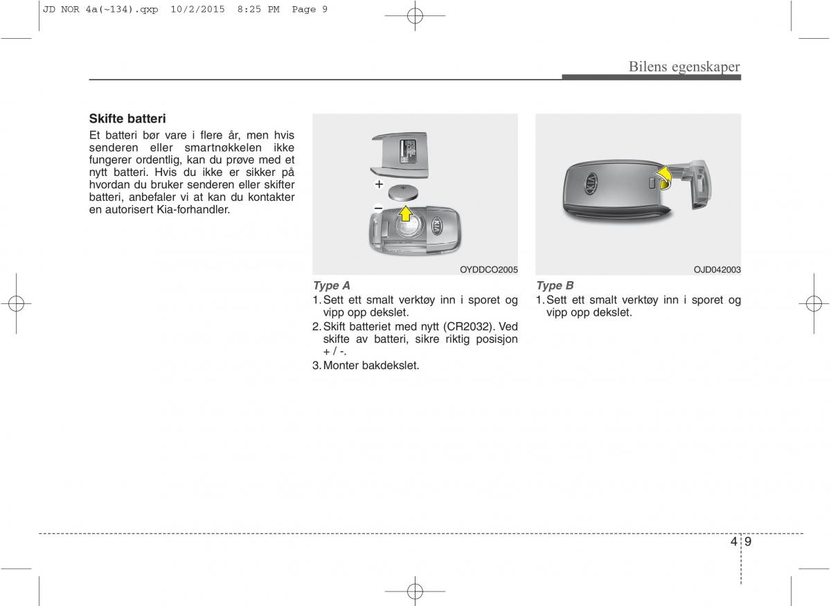 KIA Ceed II 2 bruksanvisningen / page 93