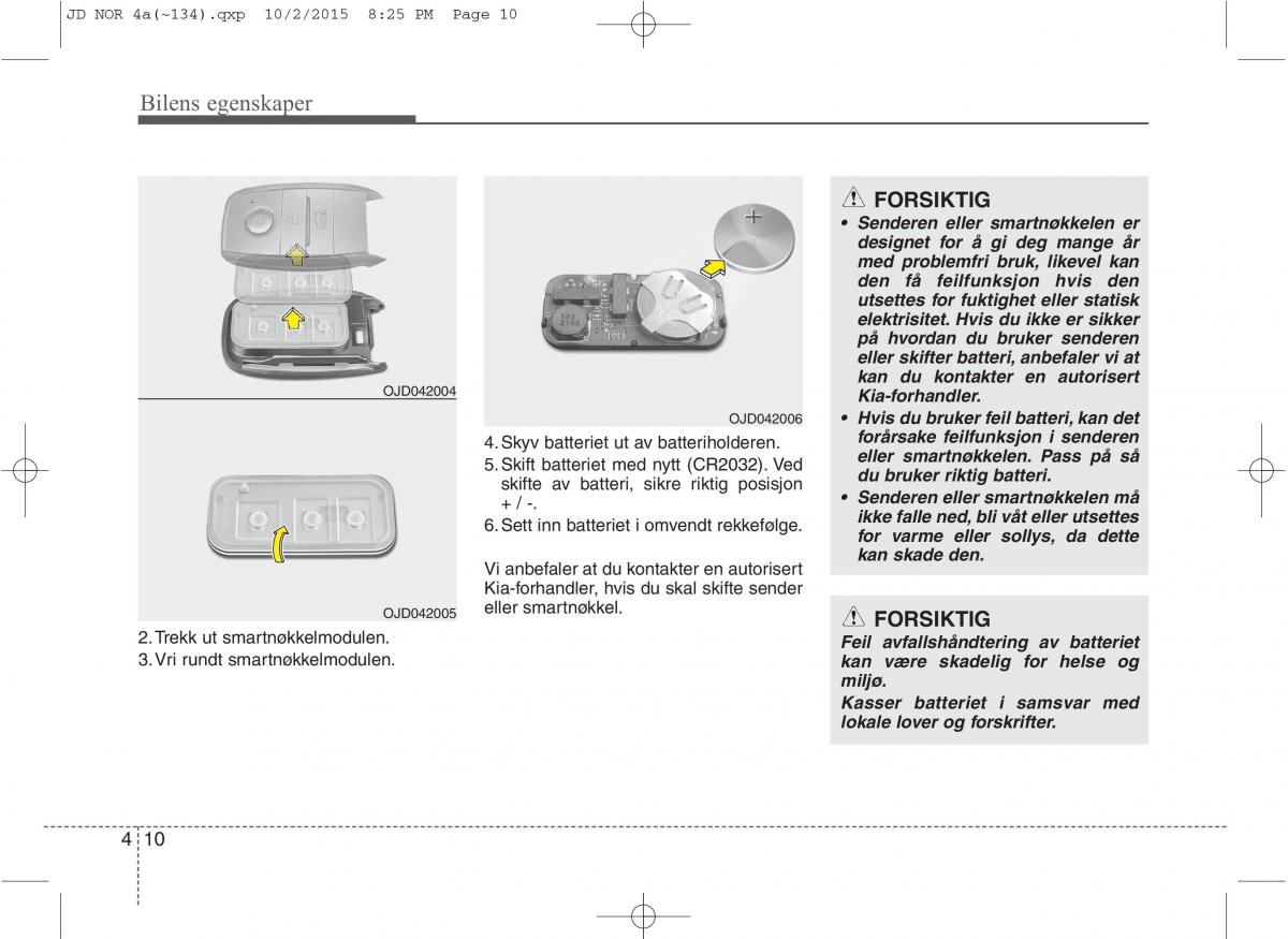 KIA Ceed II 2 bruksanvisningen / page 94