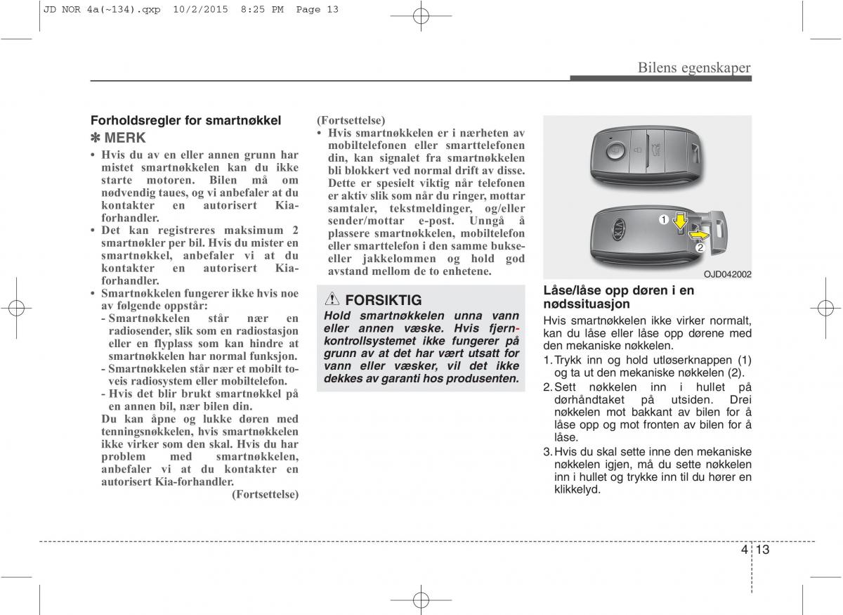 KIA Ceed II 2 bruksanvisningen / page 97