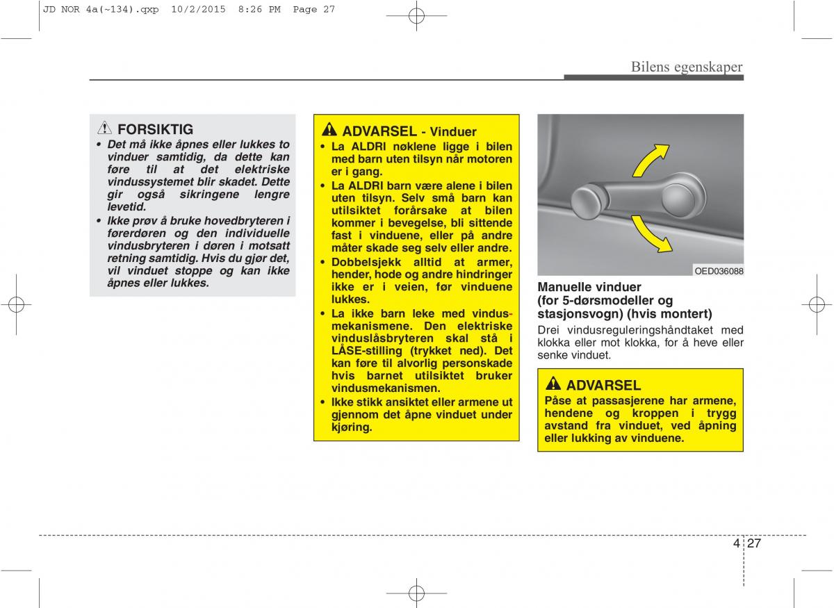 KIA Ceed II 2 bruksanvisningen / page 111