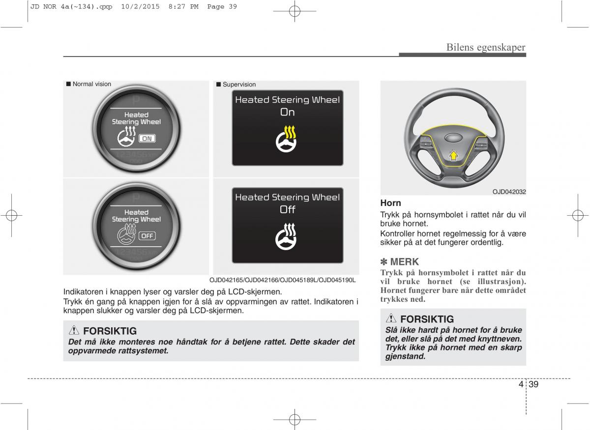 KIA Ceed II 2 bruksanvisningen / page 123