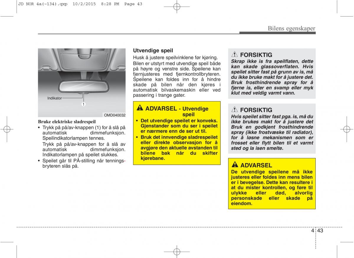 KIA Ceed II 2 bruksanvisningen / page 127