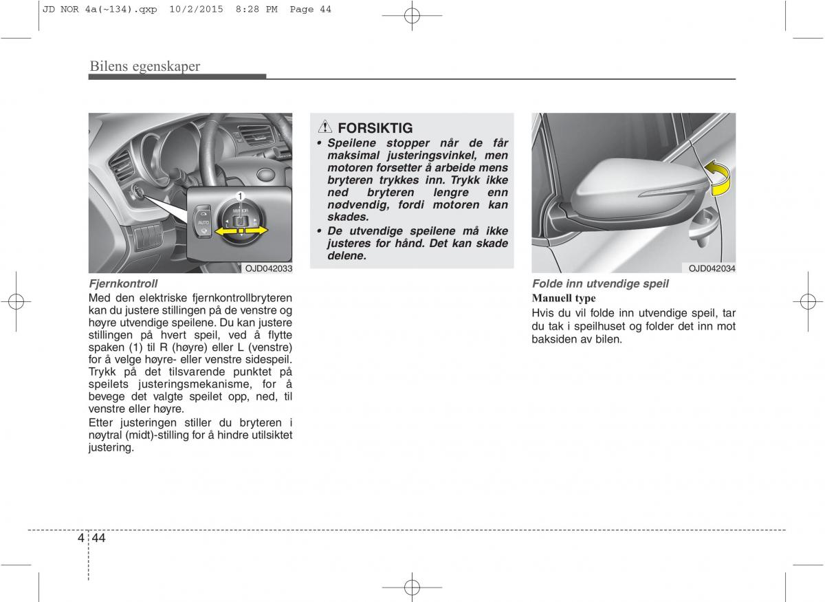 KIA Ceed II 2 bruksanvisningen / page 128