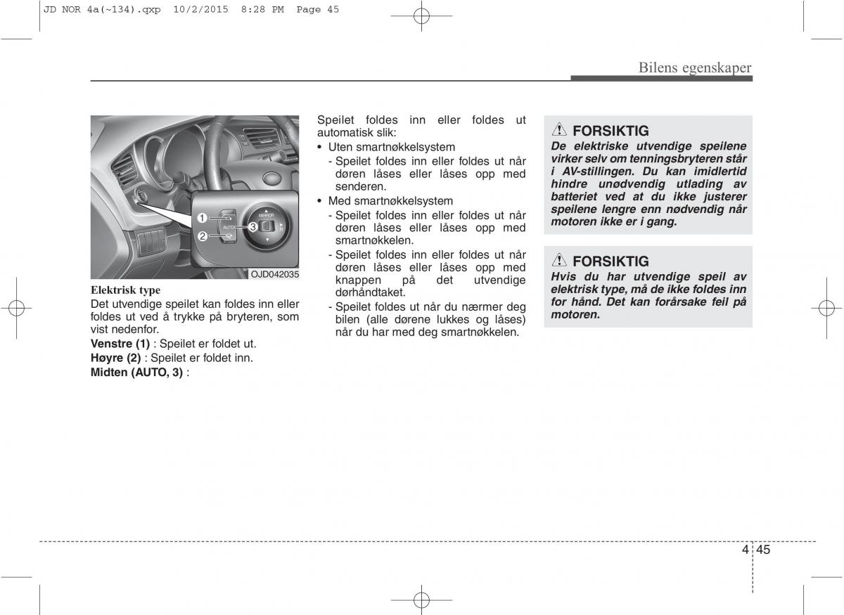 KIA Ceed II 2 bruksanvisningen / page 129