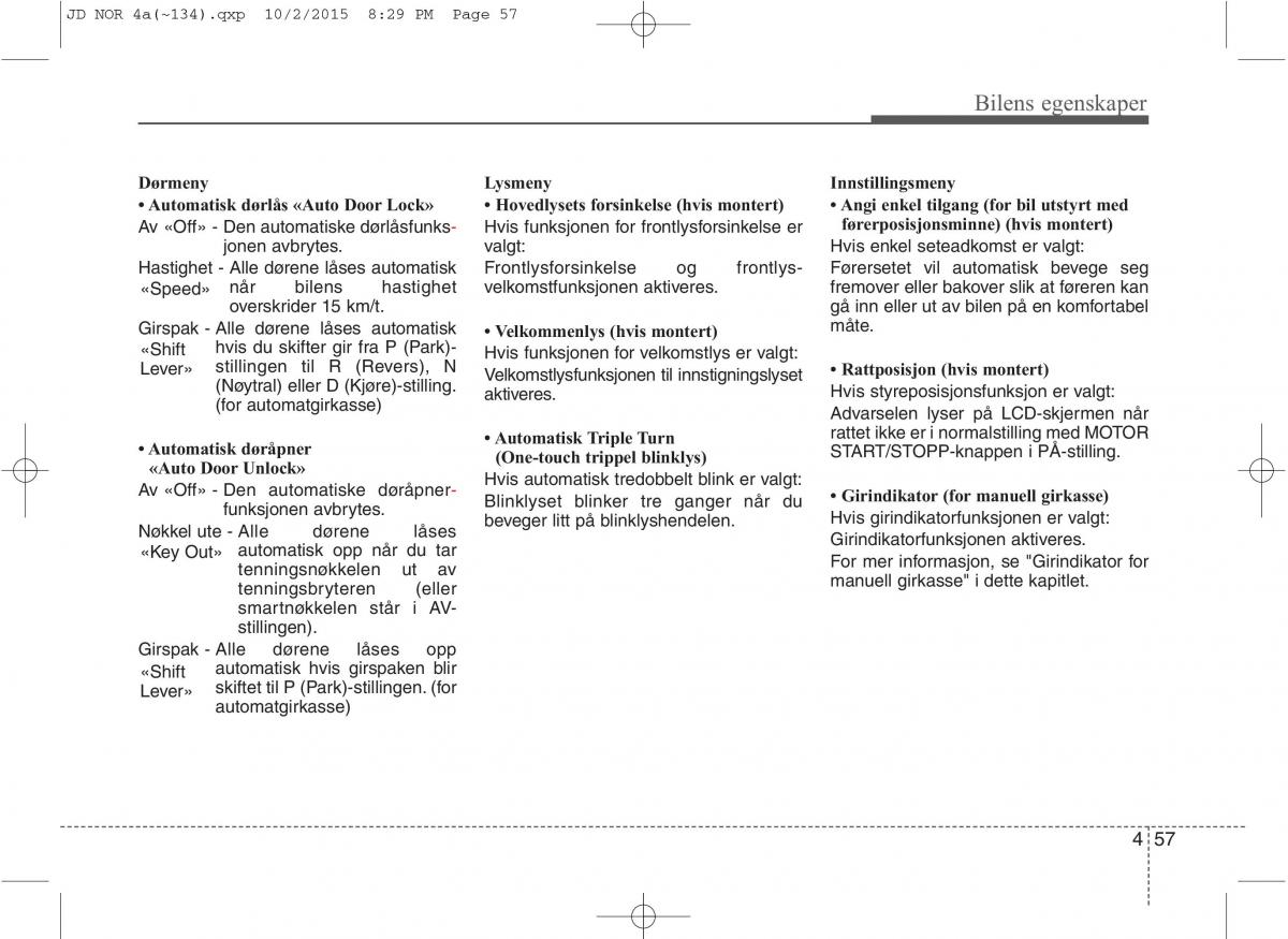 KIA Ceed II 2 bruksanvisningen / page 141