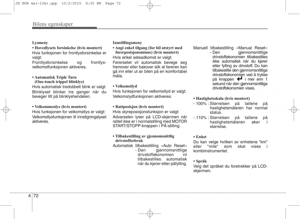 KIA Ceed II 2 bruksanvisningen / page 156